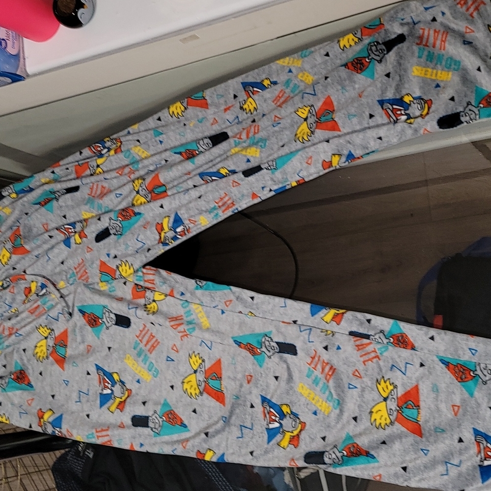 Nickelodeon "hey Arnold" pajama bottoms worn 2 or 3 times